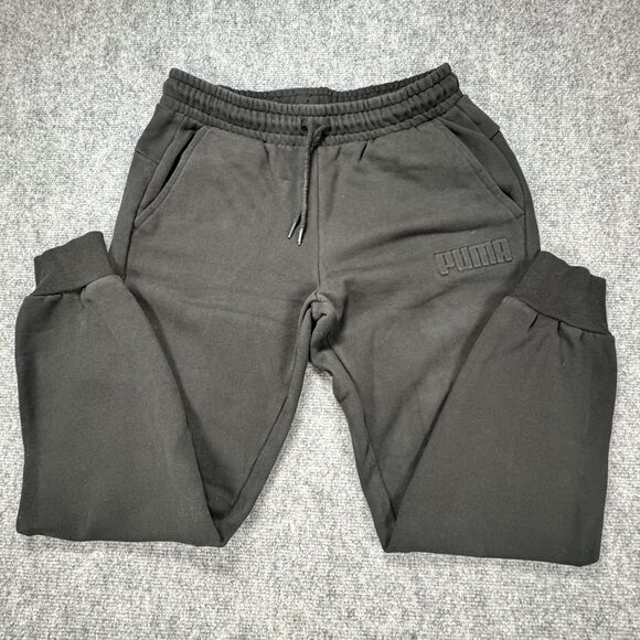 Puma Pants - Puma Sweatpants Womens Medium Black Joggers Logo Athleisure Classic